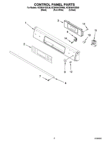 02 - Control Panel Parts parts for Kitchenaid Range KESK901SWH00 from AppliancePartsPros.com