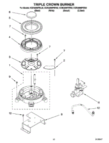 08 - Triple Crown Burner, Optional Parts parts for Kitchenaid Range KGRA806PBT02 from AppliancePartsPros.com