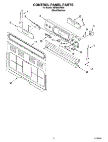 02 - Control Panel Parts parts for Kitchenaid Range KERI203PBS4 from AppliancePartsPros.com