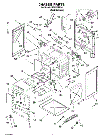 03 - Chassis Parts parts for Kitchenaid Range KERI203PBS4 from AppliancePartsPros.com