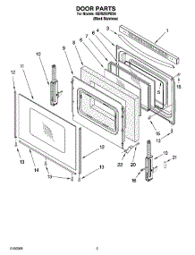 04 - Door Parts parts for Kitchenaid Range KERI203PBS4 from AppliancePartsPros.com