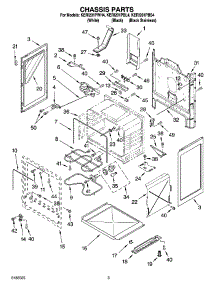 03 - Chassis Parts parts for Kitchenaid Range KERI201PWH4 from AppliancePartsPros.com