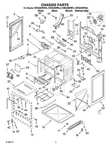 03 - Chassis Parts parts for Kitchenaid Range KERA205PBT4 from AppliancePartsPros.com