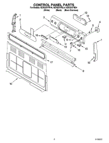 02 - Control Panel Parts parts for Kitchenaid Range KERI201PBL4 from AppliancePartsPros.com