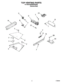 05 - Top Venting Parts parts for Kitchenaid Range KDRP467KSS09 from AppliancePartsPros.com