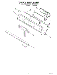 02 - Control Panel Parts parts for Kitchenaid Range KESV908PSS01 from AppliancePartsPros.com