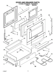04 - Door And Drawer Parts parts for Kitchenaid Range KESV908PMT01 from AppliancePartsPros.com