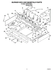 07 - Burner Box And Manifold Parts parts for Kitchenaid Range KDRP767RSS01 from AppliancePartsPros.com