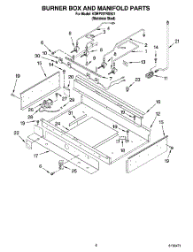 07 - Burner Box And Manifold Parts parts for Kitchenaid Range KDRP707RSS01 from AppliancePartsPros.com