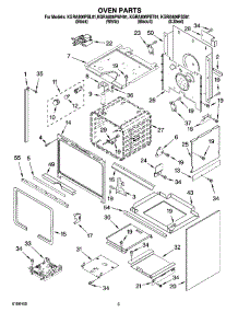 03 - Oven Parts parts for Kitchenaid Range KGRA806PWH01 from AppliancePartsPros.com