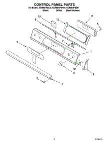 02 - Control Panel Parts parts for Kitchenaid Range KGRI801PBL01 from AppliancePartsPros.com