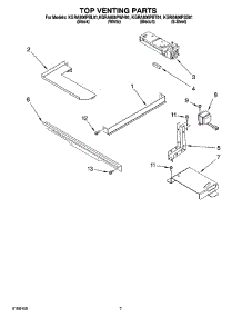 05 - Top Venting Parts parts for Kitchenaid Range KGRA806PBL01 from AppliancePartsPros.com