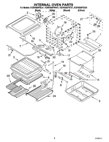 05 - Internal Oven Parts parts for Kitchenaid Range KGRK806PBT01 from AppliancePartsPros.com