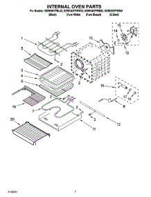 05 - Internal Oven Parts parts for Kitchenaid Range KERK807PBB02 from AppliancePartsPros.com
