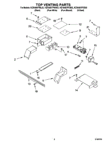 06 - Top Venting Parts, Optional Parts parts for Kitchenaid Range KERA807PBB02 from AppliancePartsPros.com
