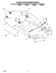 07 - Cooktop Burner Parts parts for Kitchenaid Range KGRA806PSS01 from AppliancePartsPros.com