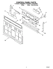 02 - Control Panel Parts parts for Kitchenaid Range KERI203PBL3 from AppliancePartsPros.com