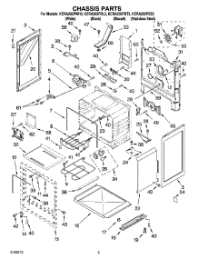 03 - Chassis Parts parts for Kitchenaid Range KERA205PSS3 from AppliancePartsPros.com