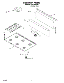06 - Cooktop Parts parts for Kitchenaid Range KDRP767RSS00 from AppliancePartsPros.com