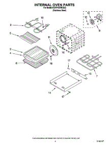 03 - Internal Oven Parts parts for Kitchenaid Range KDRP487MSS03 from AppliancePartsPros.com