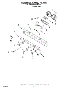 04 - Control Panel Parts parts for Kitchenaid Range KDRP487MSS03 from AppliancePartsPros.com