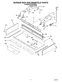 07 - Burner Box And Manifold Parts parts for Kitchenaid Range KDRP487MSS03 from AppliancePartsPros.com