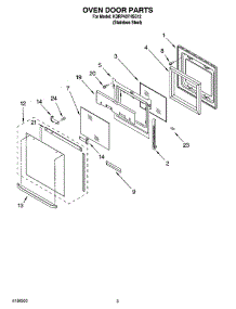 02 - Oven Door Parts parts for Kitchenaid Range KDRP407HSS12 from AppliancePartsPros.com