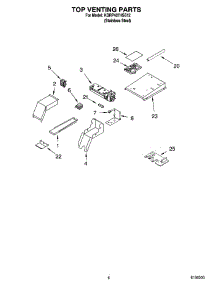 05 - Top Venting Parts parts for Kitchenaid Range KDRP407HSS12 from AppliancePartsPros.com