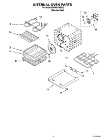 03 - Internal Oven Parts parts for Kitchenaid Range KDRP487MSS02 from AppliancePartsPros.com