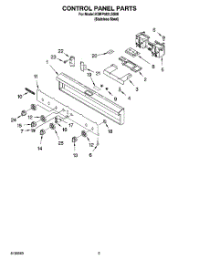 04 - Control Panel Parts parts for Kitchenaid Range KDRP462LSS08 from AppliancePartsPros.com