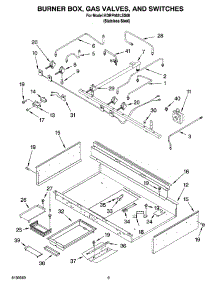 07 - Burner Box, Gas Valves, And Switches parts for Kitchenaid Range KDRP462LSS08 from AppliancePartsPros.com
