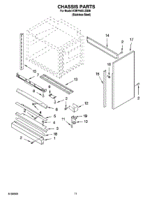 08 - Chassis Parts, Optional Parts parts for Kitchenaid Range KDRP462LSS08 from AppliancePartsPros.com