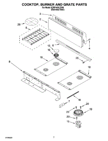 06 - Cooktop, Burner And Grate Parts parts for Kitchenaid Range KDRP463LSS08 from AppliancePartsPros.com