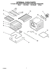 05 - Internal Oven Parts parts for Kitchenaid Range KERK807PBL00 from AppliancePartsPros.com