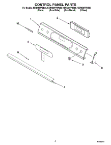 02 - Control Panel Parts parts for Kitchenaid Range KERK807PBB00 from AppliancePartsPros.com