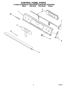 02 - Control Panel Parts parts for Kitchenaid Range KESA907PWW00 from AppliancePartsPros.com