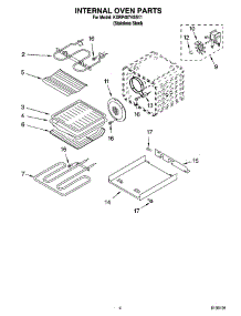 03 - Internal Oven Parts parts for Kitchenaid Range KDRP407HSS11 from AppliancePartsPros.com