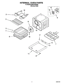 03 - Internal Oven Parts parts for Kitchenaid Range KDRP487MSS01 from AppliancePartsPros.com