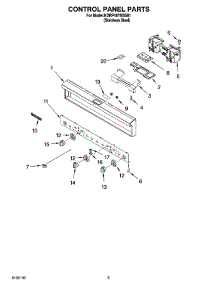 04 - Control Panel Parts parts for Kitchenaid Range KDRP487MSS01 from AppliancePartsPros.com