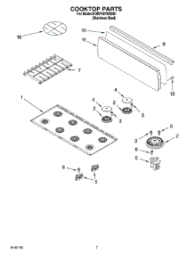 06 - Cooktop Parts parts for Kitchenaid Range KDRP487MSS01 from AppliancePartsPros.com
