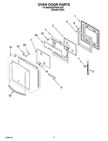 02 - Oven Door Parts parts for Kitchenaid Range KDRP462LSS07 from AppliancePartsPros.com