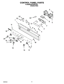 04 - Control Panel Parts parts for Kitchenaid Range KDRP462LSS07 from AppliancePartsPros.com