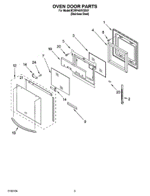 02 - Oven Door Parts parts for Kitchenaid Range KDRP467KSS07 from AppliancePartsPros.com