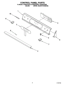 02 - Control Panel Parts parts for Kitchenaid Range KESI901PBL00 from AppliancePartsPros.com