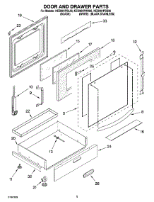 04 - Door And Drawer Parts parts for Kitchenaid Range KESI901PBL00 from AppliancePartsPros.com