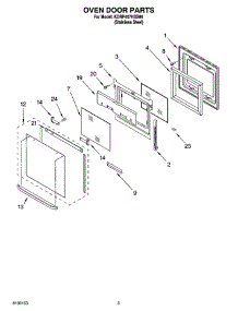 02 - Oven Door Parts parts for Kitchenaid Range KDRP407HSS08 from AppliancePartsPros.com