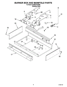 07 - Burner Box And Manifold Parts parts for Kitchenaid Range KDRP407HSS08 from AppliancePartsPros.com