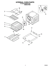03 - Internal Oven Parts parts for Kitchenaid Range KDRP462LSS04 from AppliancePartsPros.com
