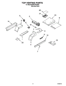 05 - Top Venting Parts parts for Kitchenaid Range KDRP467KSS05 from AppliancePartsPros.com