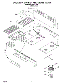 06 - Cooktop, Burner And Grate Parts parts for Kitchenaid Range KDRP462LSS04 from AppliancePartsPros.com